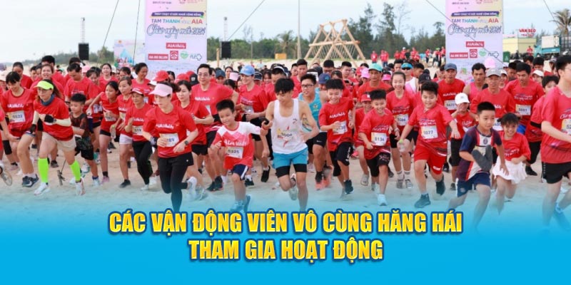 Các vận động viên vô cùng hăng hái tham gia hoạt động