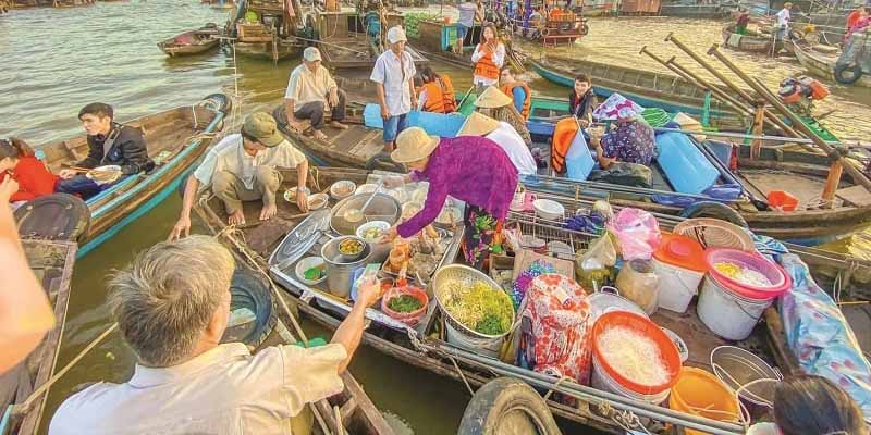 Đi du lịch Cần Thơ phải đến chợ nổi Cái Răng với những khung cảnh khó quên