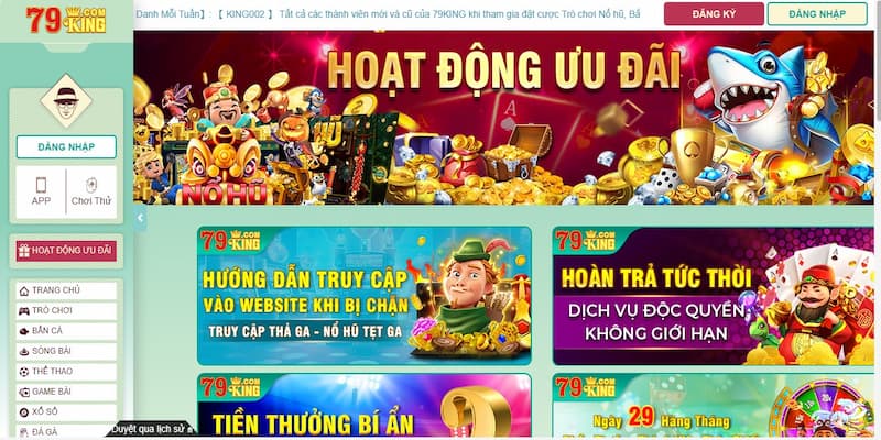 Một số lưu ý đặc biệt cần chú ý khi tham gia tại khuyến mãi tại 79king