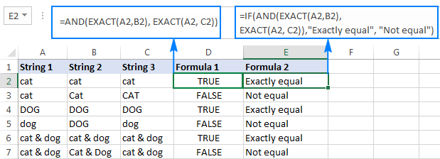 4 - so sánh chuỗi trong excel