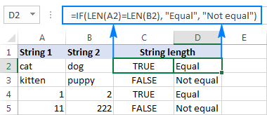 7 - so sánh chuỗi trong excel