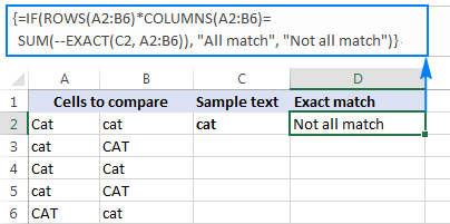 6 - so sánh chuỗi trong excel