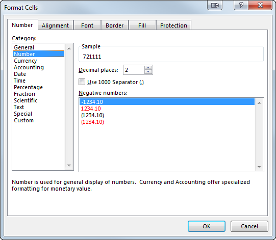 See the Format Cells window