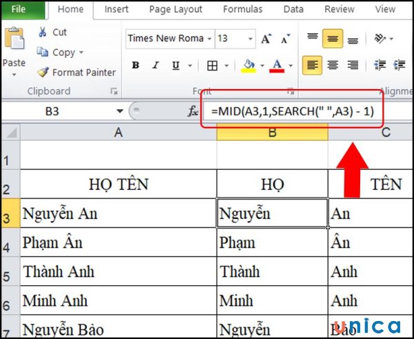 Lưu ý khi sử dụng hàm MID trong excel