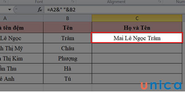 Kết quả ghép nối