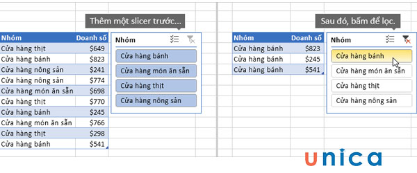 Sử dụng Slice data theo ý muốn