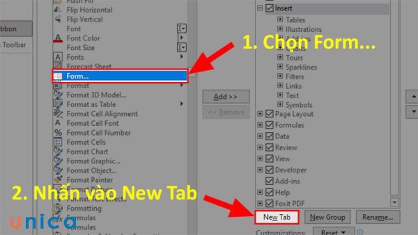 Nhấn vào New Tab