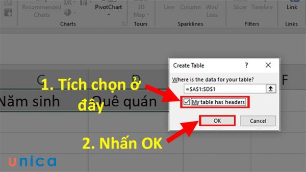 Nhấn OK