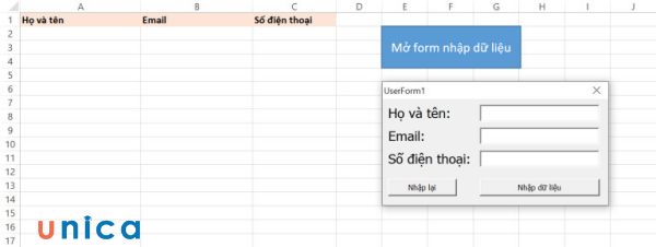 Cách tạo Form nhập dữ liệu trong Excel bằng phím tắt nhanh nhất