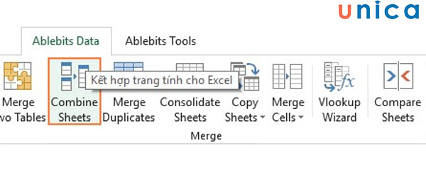 Chọn Combine Sheet