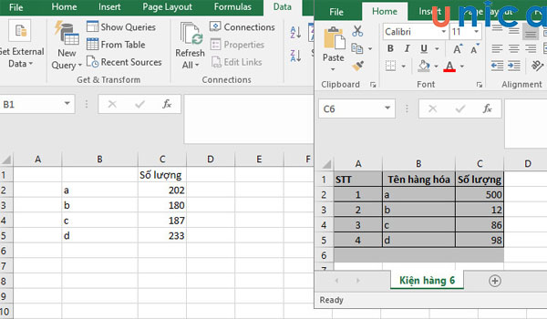 Chức năng consolidate trong excel