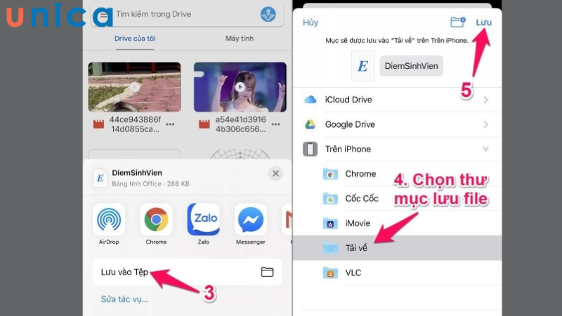 Hướng dẫn lưu file tải từ trên Google Drive về điện thoại