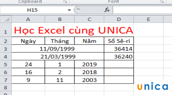 Hàm datevalue dùng để chuyển đổi ngày tháng