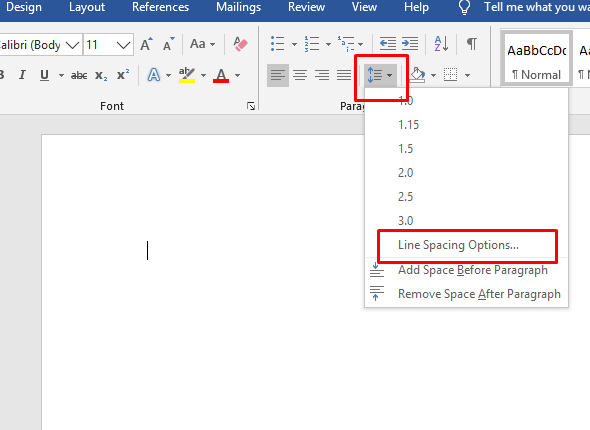 Tính năng Line Spacing Options của Paragraph trong Word