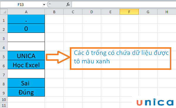 Kết quả hiển thị 2 màu phân biệt