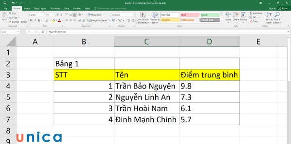 Hướng dẫn sử dụng hàm Index