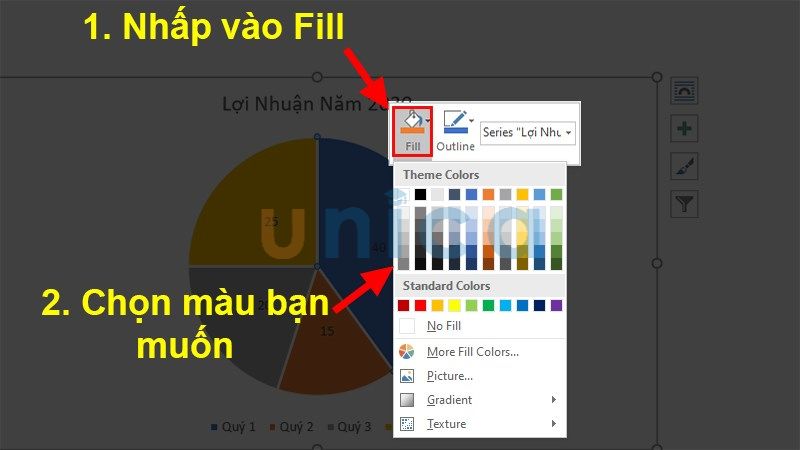 Chỉnh sửa màu sắc biểu đồ tròn - Hình 3