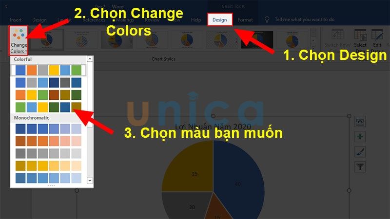 Chỉnh sửa màu sắc biểu đồ tròn - Hình 2