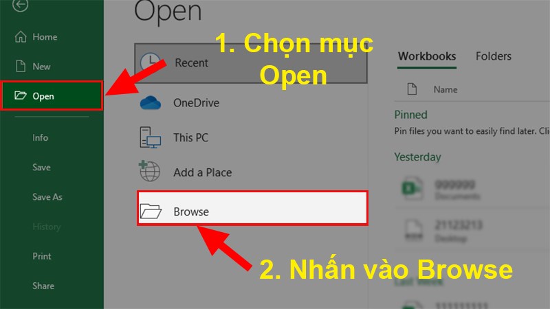 Chọn Browse