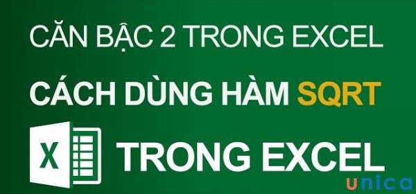 Hàm sqrt là hàm căn bậc hai phổ biến nhất trong excel