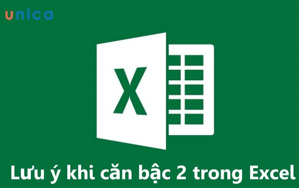 Lưu ý khi sử dụng hàm căn bậc 2 trong excel