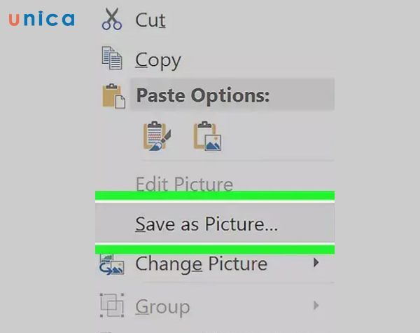 Click vào Save as Picture…