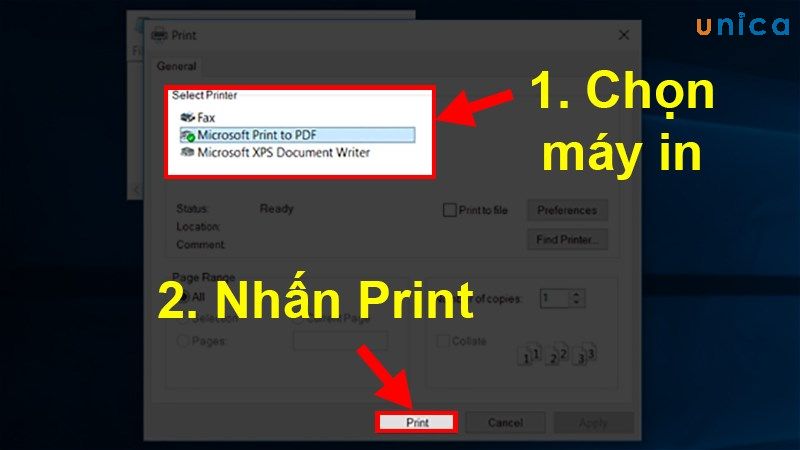 Cách in File PDF trực tiếp trên Windows 10 