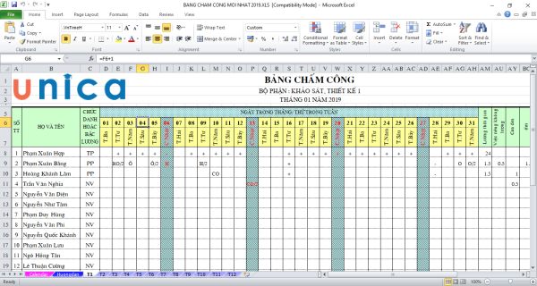 Sử dụng phần mềm chấm công