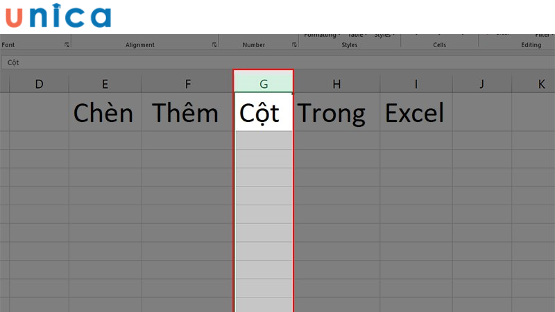 Hướng dẫn cách thêm cột trong Excel ở vị trí bất kỳ