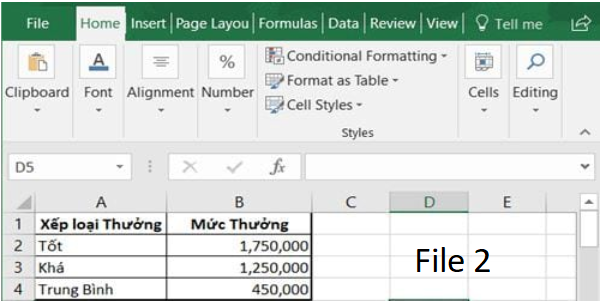 Áp dụng hàm Vlookup giữa 2 file 2