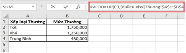 Áp dụng hàm Vlookup giữa 2 file 4