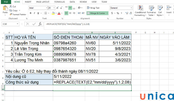 Nhập công thức hàm