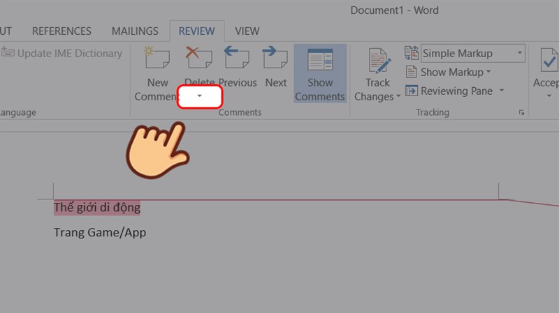 Cách xóa tất cả Comment trong Word - Hình 1