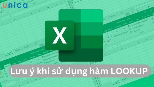 Những lưu ý khi dùng hàm LOOKUP trong Excel