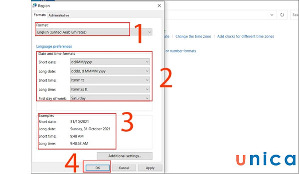 Thao tác viết ngày tháng trong excel