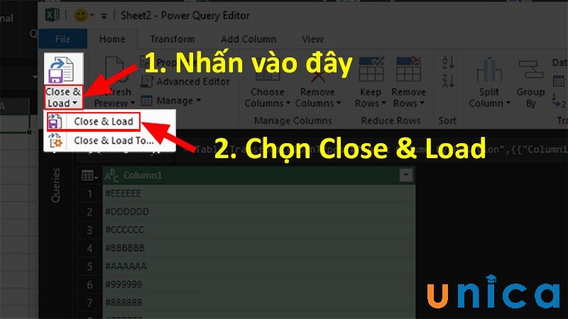 Hoàn thành xong cách chia cột trong bảng excel