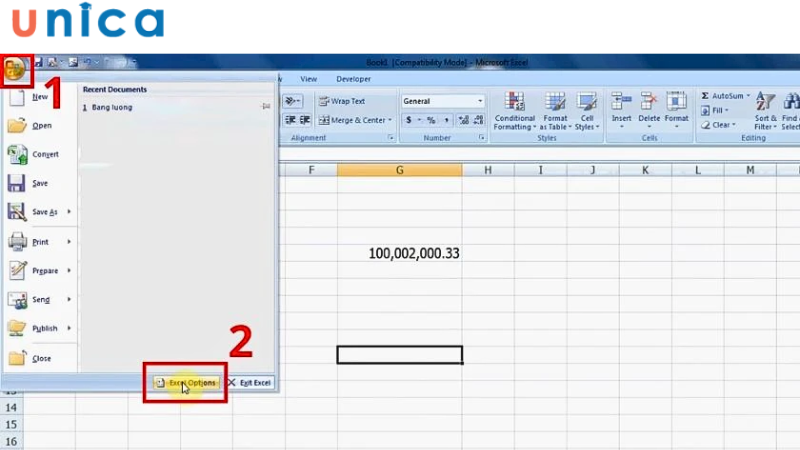 Cách thay đổi dấu phẩy thành dấu chấm trên Excel 2010