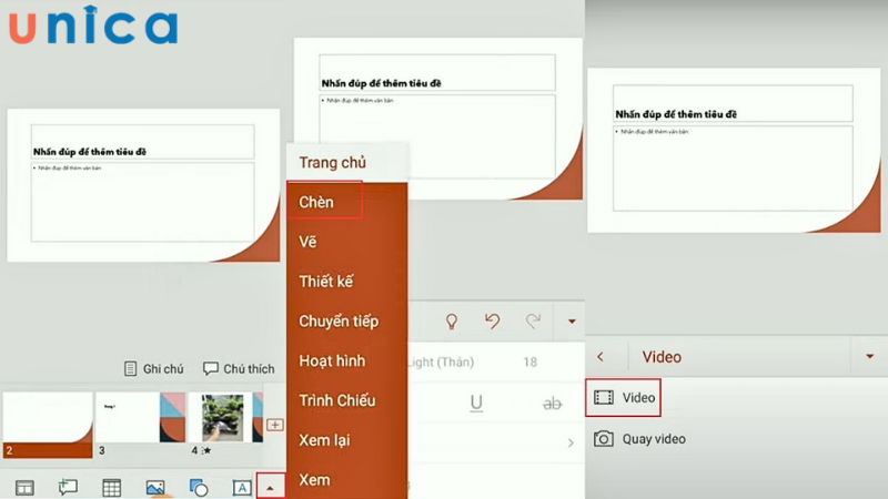 Hướng dẫn chèn video trong PowerpPoint bằng điện thoại