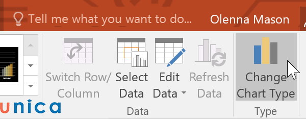 Chọn Change Chart Type