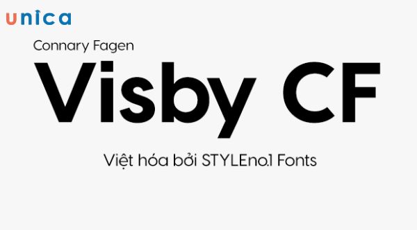 Đây là một font chữ sans-serif, có dạng chữ độc đáo, nổi bật và khác biệt