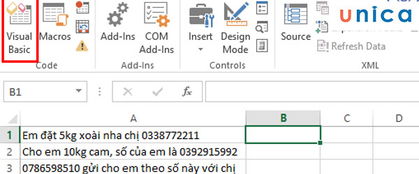 Chọn Visual Basic