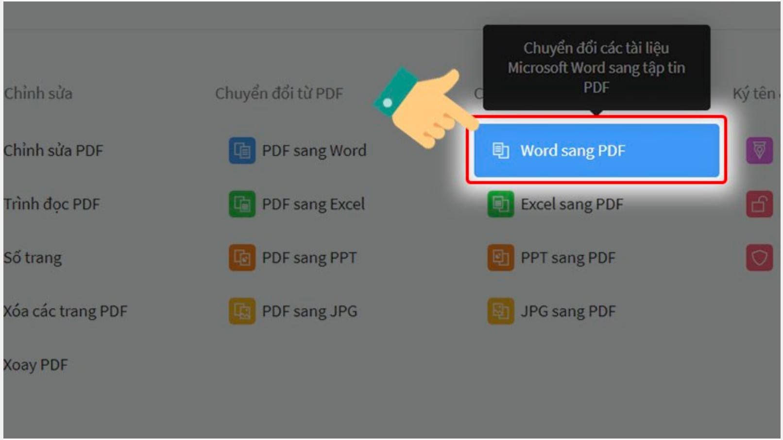 Chọn Word sang PDF