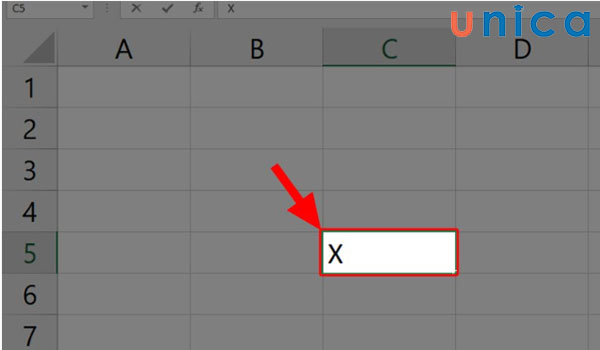 Ví dụ cách đánh số mũ trong excel