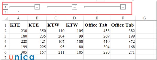 Lưu ý khi group dữ liệu trong excel