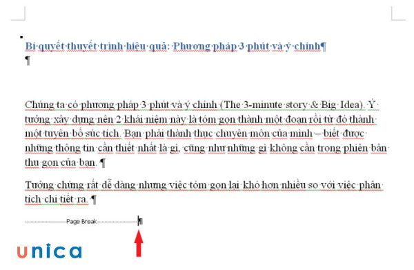 Lưu ý khi xóa toàn bộ section break trong Word