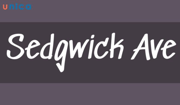 Sedgwick Ave là một font chữ handwritten được thiết kế bởi Google