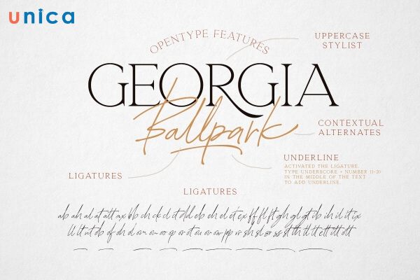 Georgia là một font chữ serif được thiết kế bởi Matthew Carter