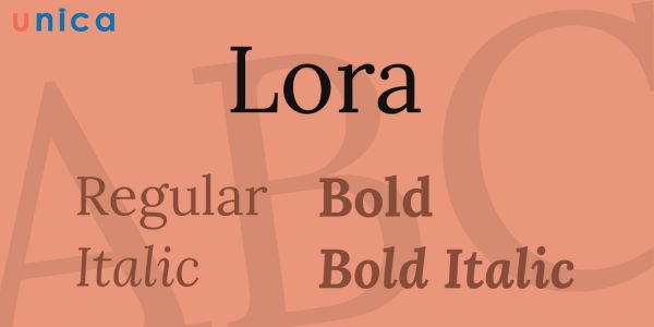 Lora là một font chữ serif được thiết kế bởi Cyreal