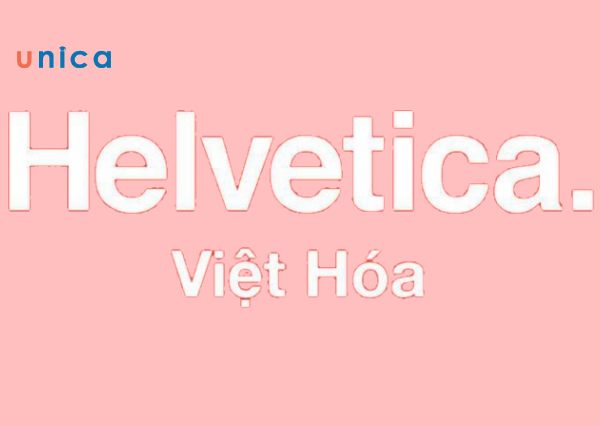 Helvetica là một font chữ sans serif được thiết kế bởi Max Miedinger