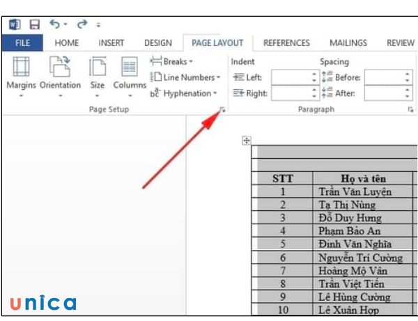 Xoay chuyển bảng để linh hoạt trong việc điều chỉnh ô trong bảng